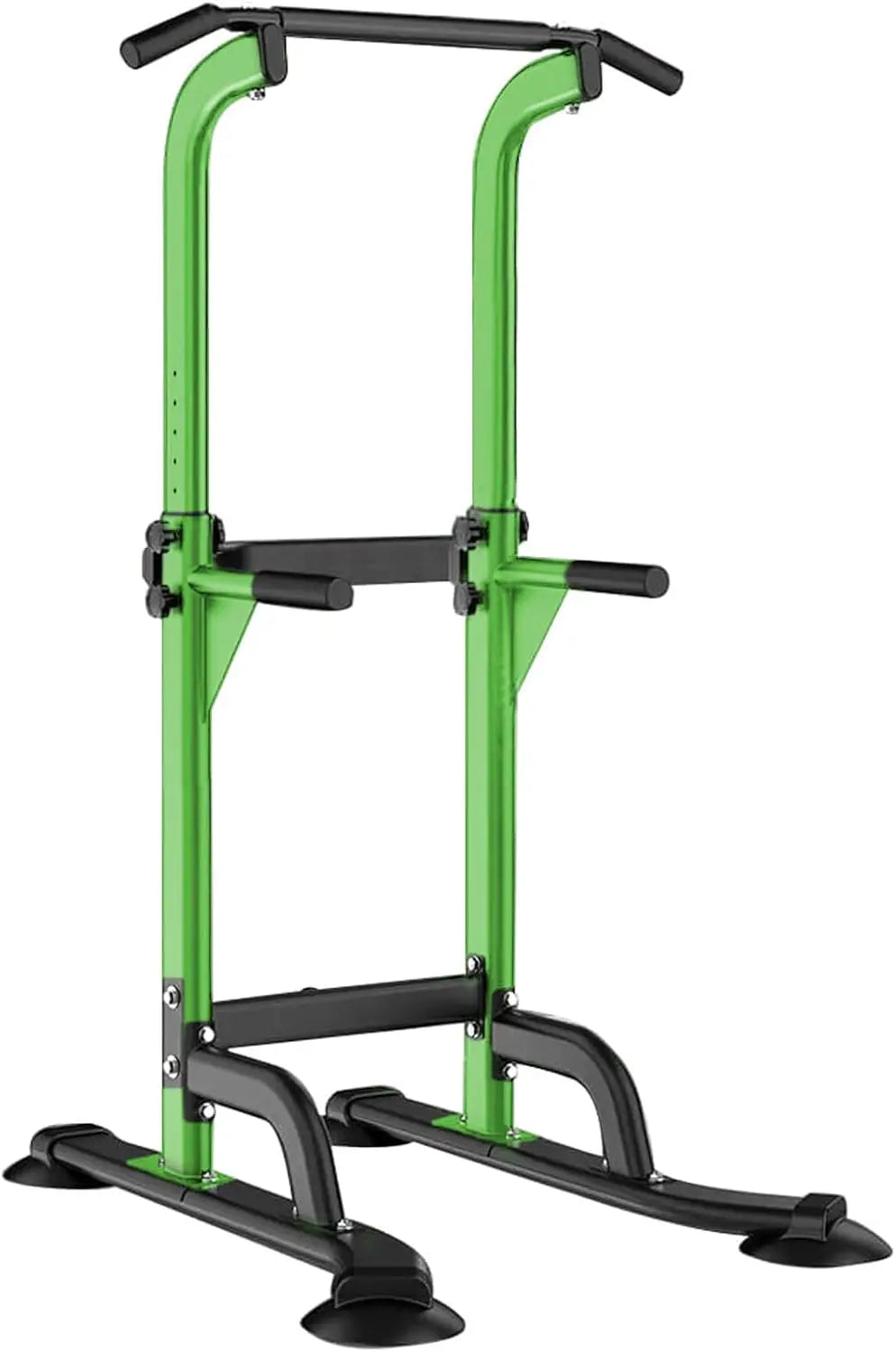 Power Tower Pull Up Bar and Dip Station Adjustable Height Dip Stand Multi-Functional Strength Training Fitness Workout Station