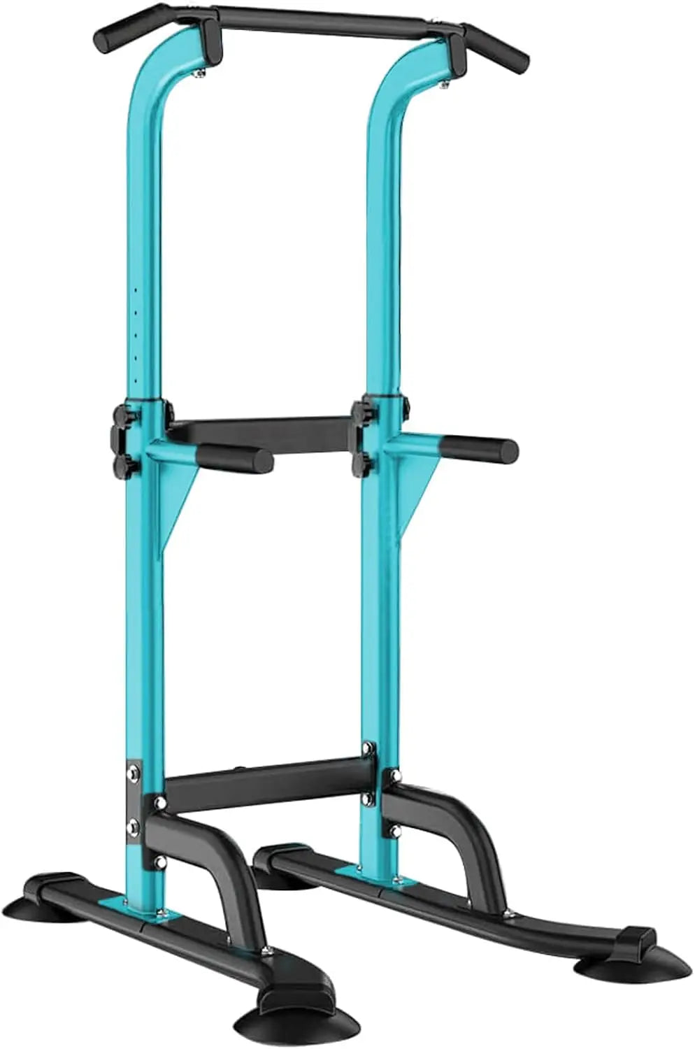 Power Tower Pull Up Bar and Dip Station Adjustable Height Dip Stand Multi-Functional Strength Training Fitness Workout Station